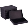 BENECREAT 6pcs 20x13x3cm Black Gift Box Hatron Paper Wrapping Box