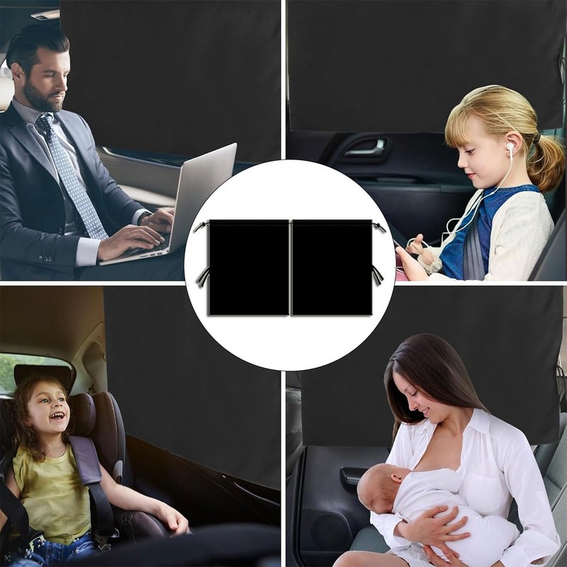 Car Privacy Curtain, Removable Car Rear Privacy Curtain, Car Interior
