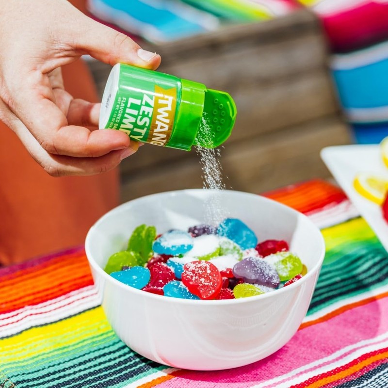 Twangerz Lime Seasoning Salt Snack Topping, 1.15-Ounce Shaker (Pack of