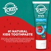 Tom's of Maine Natural Kid's Fluoride Free Toothpaste, Ages 2+,