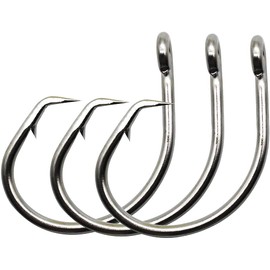 Fishing Hooks Stainless Steel Tuna Circle Hooks 39960 Saltwater in-Line Strong Ultrapoint Demon Hooks (4/0-30PCS)