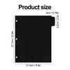 3 Ring Black Dividers, 10.9 x 8.4 Inches, 5-Tab Sturdy