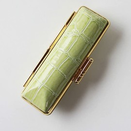 Croco Style Seal Case Hanko Case [For 0.6 - 0.7 inch (16.5 - 18.0 mm)] (Green)
