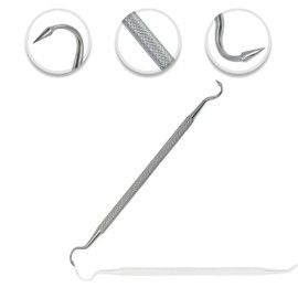 Cynamed Double-Ended Scaler with Arrow Ends - Dentist Pick, Medical Stainless Steel, Dental Tarter Scraper for Tooth Stains Remover, Dentist Home Use Tools