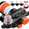 [Upgraded Version] 12V DC Self-Priming Diaphragm Water Pump,30-70 PSI Continuously
