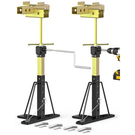 Rvdeaa 2025 Upgraded Triple Multi-Purpose RV Slide Out Support Jacks & RV Trailer Stabilizer Jacks & Hitch Mount Stabilizer, [Allow Drill Adjust] 19.68" to 39.44" Adjustable, Supports Up to 5,000 lbs