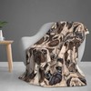 Duduho Cute Pug Dogs Animal Bed Blanket Ultra Soft Throw