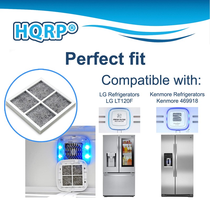 HQRP Fresh Air Filter compatible with LG Refrigerators LT120F /