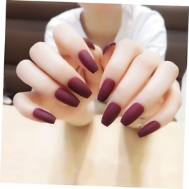 Healeved Pcs Christmas Nails Stickers Fake Artificial Nails Manicure Decorations Classic Scrub Texture for Elegant Party