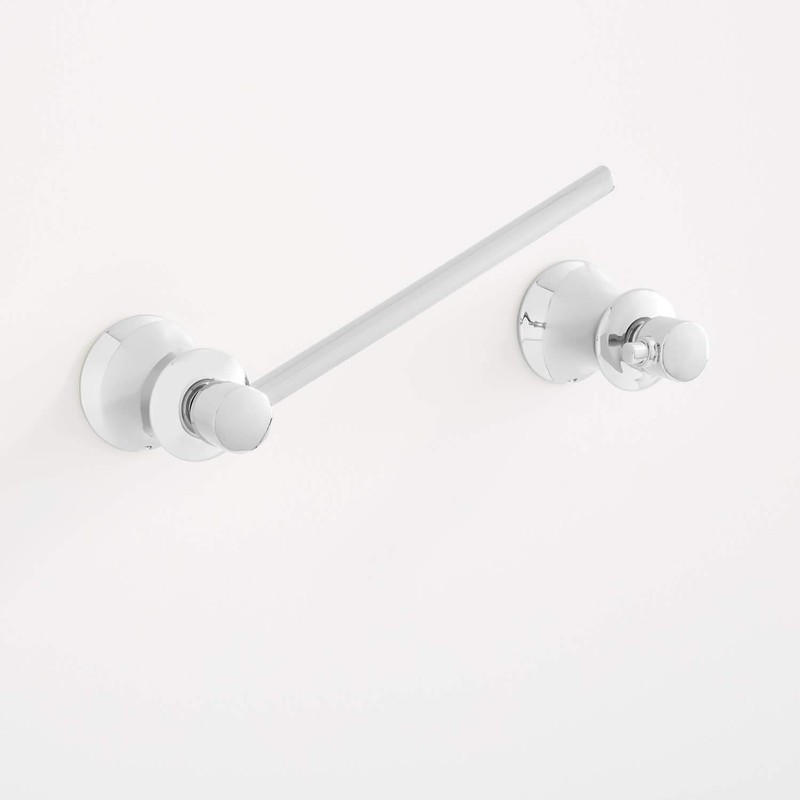 Signature Hardware 446871 Pendleton Double Post Toilet Paper Holder -