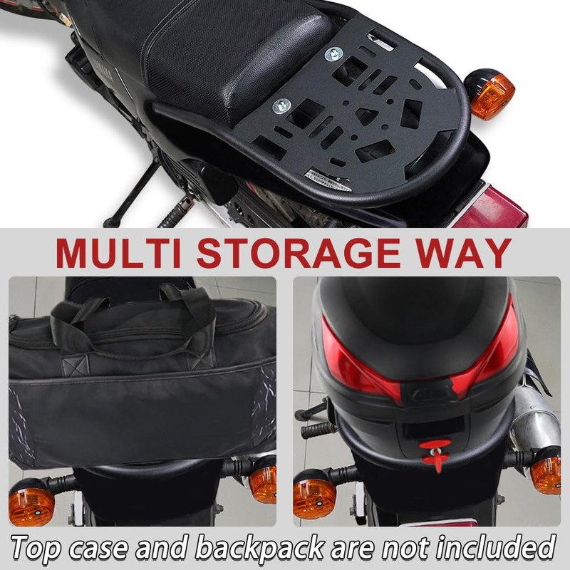 Xitomer Luggage Rack Fit for TW200 1987-2026 TW200 Motorcycle Cargo