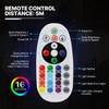 MoNiBloom 16" LED Cocktail Table for Bar with Remote, Rechargeable16