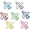 XGNG 120PCS Cute Metal Paper Clips Plane Paperclips Airplane Shaped