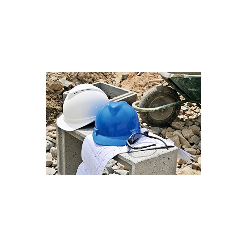 MSA V-Gard Helmets EN397 Construction Work Helmets in Various Colours