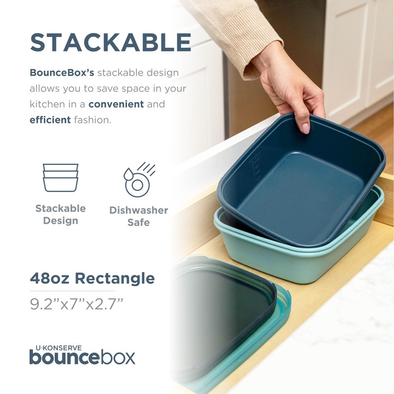 U Konserve Platinum Silicone Food Storage Bento Box Dual Seal