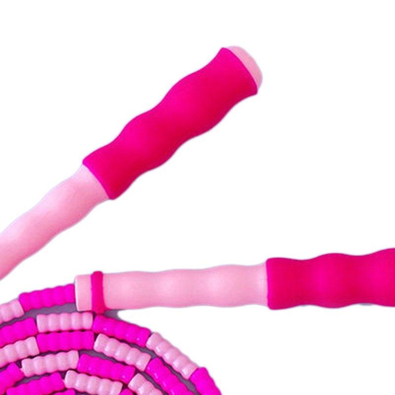 Jump Rope Comfortable Grip Adjustable Durable Lightweight Safe Beaded Skipping