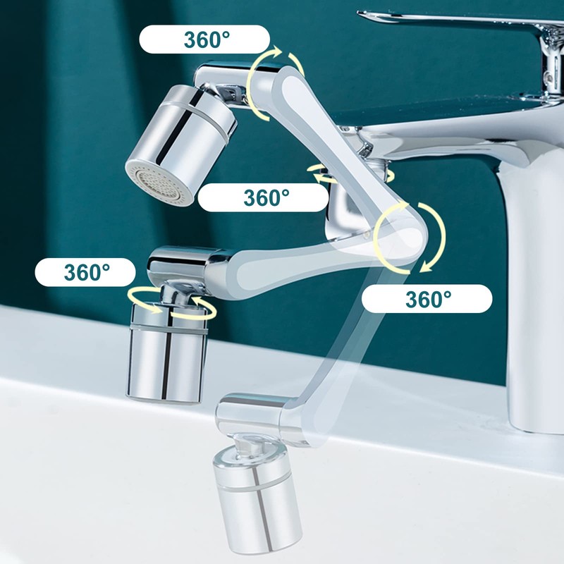 LOTUS POWER 1080+360° Rotating Robot Arm Tap Set with 22mm