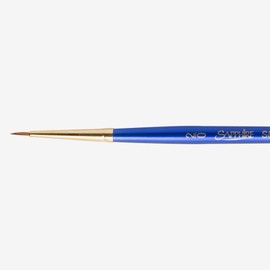 Daler-Rowney Sapphire Watercolour Brush, Sable & Synthetic Blend, Short Handle, Round, 2/0