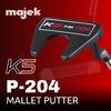 Majek K5 P-204 New Red and Black Golf Putter Right