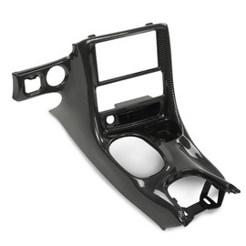LQI Double Din Radio Center Dash Bezel Kit Compatible with Chevy Corvette C5 1997-2004 10407815 Carbon Fiber Black