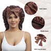 Monopa Long Satin Bonnet for Braids - Elastic Silk Hair