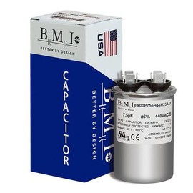 BMI Replacement for GE Genteq Round Capacitor 7.5 uf MFD 370 Volt Z97F9204 97F9204
