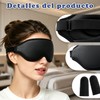 Máscara de sueño 3D para hombres y mujeres,dormir con efecto