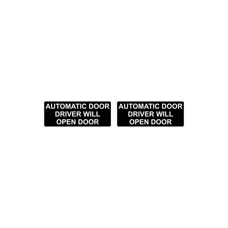 StickerTalk Automatic Door Driver Will Open Door Vinyl Stickers, 1