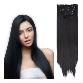 enmodoshopping Extensiones Cabello Cortinas Con Clips Lacias