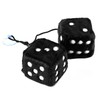 Large Cubes, One Pair of Hanging Plush Dice with Suction