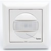 Huber Motion 180° Motion Detector, White, Recessed, Flush-Mounted, Energy-Efficient