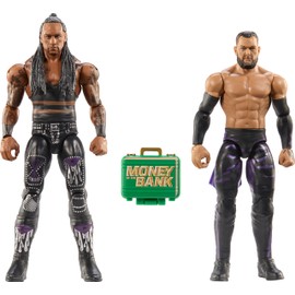 Mattel WWE Main Event Championship Showdown 2-Pack Action Figures & Accessory, Series #20 Damian Priest & Finn Balor Collectible Set