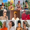XTREND 4 Pieces Head Wrap Stretch Jersey Turban Bohemian Style
