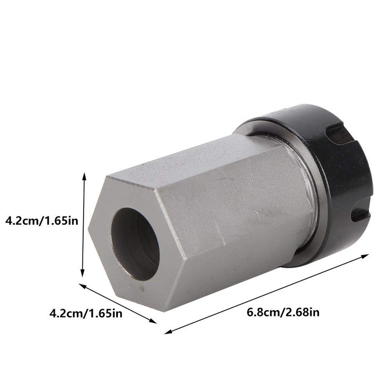 Hex ER25 Collet Block High Carbon Steel CNC Lathe Square