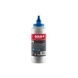 Sola CPB Chalk Blue – Capacity 230 g – Chalk Line Powder Blue, Replacement Chalk for Chalk Line – Very Visible on Light Surfaces – Good Adhesion Properties – Easy to Wipe Clean