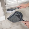 Addis ComfiGrip Dustpan and Brush with Rubber Lip and Dirt-trapping