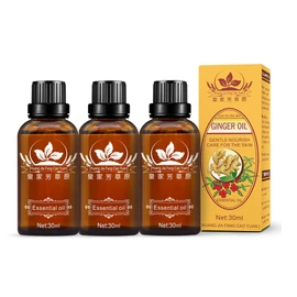 3 Pack Ginger Lymphatic Drainage Massage Oil,Promote Blood Circulation Metabolism SPA Gifts for Women Massage Oil.（90Ml）