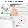 LazBlinds No Tools No Drill Cordless 1" Aluminum Mini Blinds,