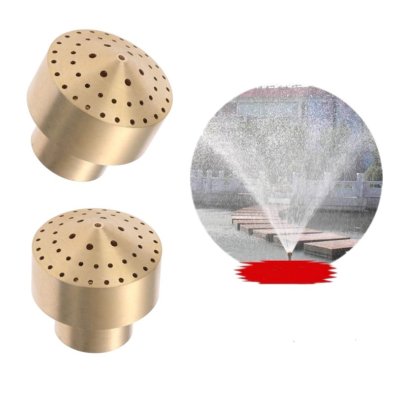 Hicello Water Fountain Nozzle Spray, 1/2" Brass DN15 Sprinkler Head,