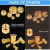 Breezliy Compression Fittings Kit 6 Sizes Brass Ferrules & Inserts