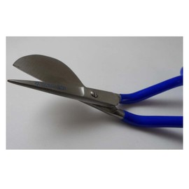 ToolUSA 6 Inch Appliqué Scissors With Vinyl Wrapped Offset Handles And Paddle Shaped Blade: SC49500-BLU