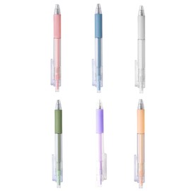 ZeriLion 6 Pack Retractable Craft Knife Pen Set in 6 Colors, Precision Paper Cutter for DIY Projects, Art, Scrapbooking, Detail Hobby Blade for Stickers