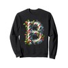 Christmas Candy Cane Letter B Joy Sweatshirt