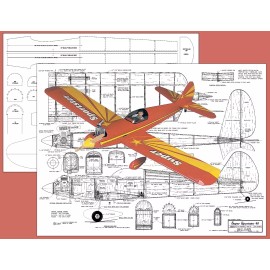 Great Planes Model Airplane Plans (RC): SUPER SPORTSTER 40 56" for .35-.45