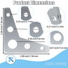 10 Pcs 90-Degree Steel Weld on Gussets,1/4" Thick 5 Hole