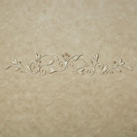 Touch of Class Catarina Ivory Large Metal Wall Topper