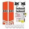 Aftermarket Bobcat 843 Melroe Skid Steer Set Vinyl Decal Sticker - 25 PC