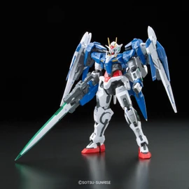RG Mobile Suit Gundam 00 GN-0000+GNR-010 Double Raiser, 1/144 Scale, Color-coded Plastic Model