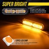 Led Grille Lights for Trucks, 12 Amber Led, Emergency Surface