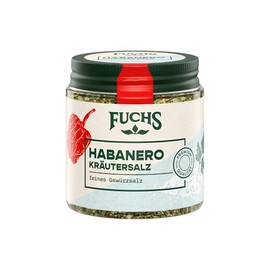 Fuchs Spices - Habanero Herb Salt | Spice Salt with Habanerochili, Parsley & Salt | Ideal for Pizza and Pasta | 60 g in Resealable Spice Jar